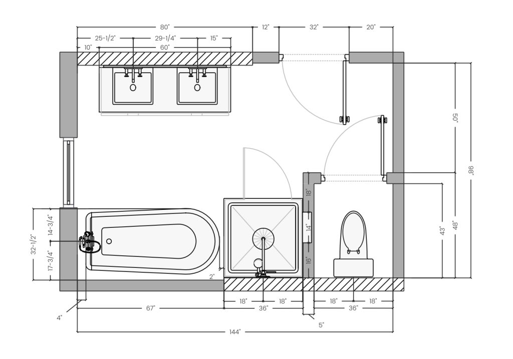 BATHROOM FLOOR PLAN